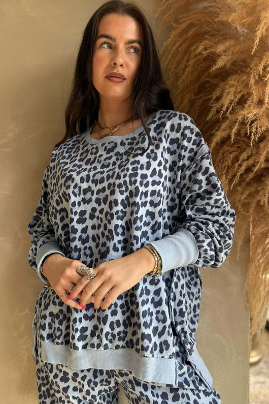 Lagen Zanzibar Chill Sweatshirt Celeste & Navy